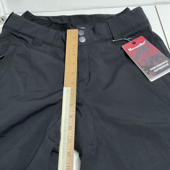 Moosejaw Womens 6 Pants Insulated Ski Snow Black Waterproof Outdoor Recycled NWT - Picture 8 of 12